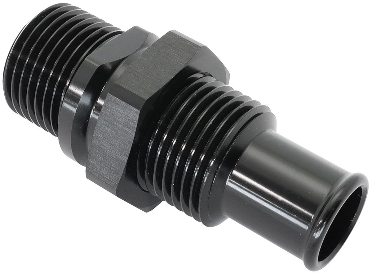 Aeroflow Performance #10 Air Conditioning To 5/8" Barb Bulkhead Insert Aeroflow #10 Air Conditioning To 5/8" Barb Bulkhead Insert AF88-2012BLK SR