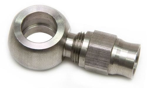 Aeroflow Performance 10mm (3/8") Banjo to -3AN PTFE Hose Aeroflow Stainless Steel Straight Banjo Fitting (Short) AF210-03 SR