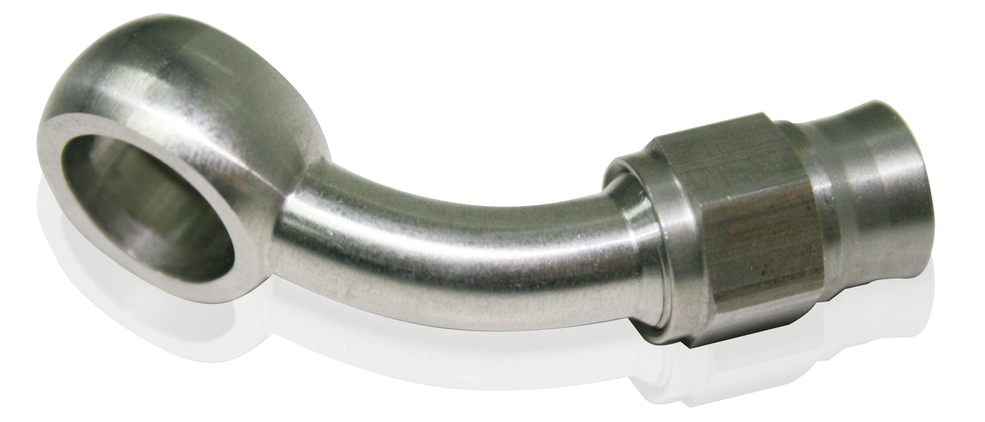 Aeroflow Performance 10mm (3/8") Banjo to -3AN PTFE Hose End Aeroflow Stainless Steel 45° Banjo Fitting AF208-03 SR