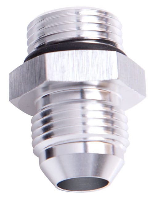 Aeroflow Performance -12 ORB to -3AN, Silver Finish Aeroflow ORB to AN Straight Male Flare Adapter AF920-03-12S SR