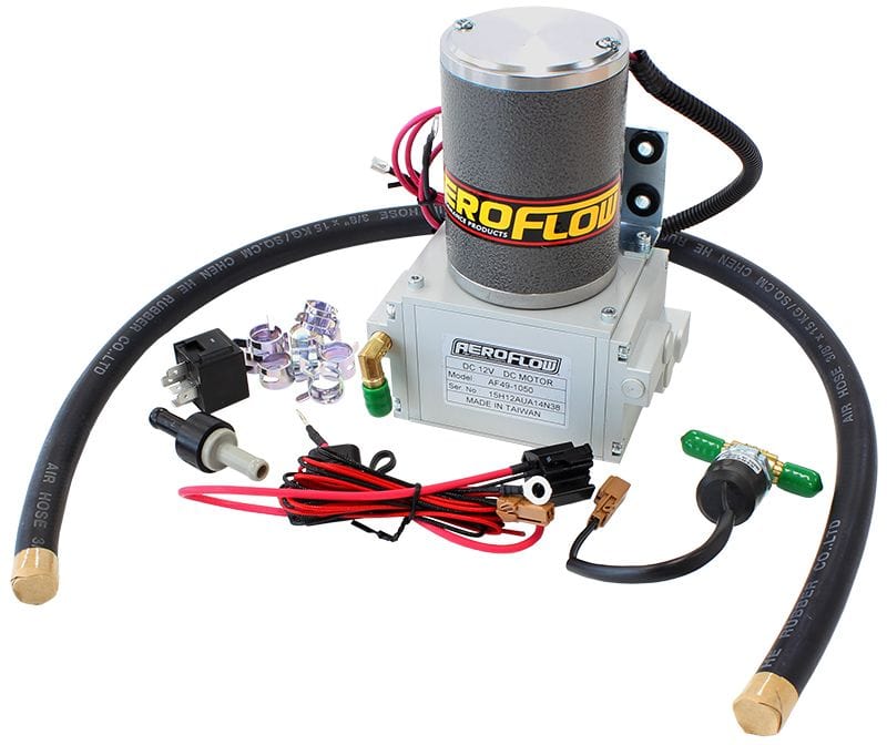 Aeroflow Performance 12-Volt, Twin Piston Aeroflow Electric Vacuum Pump Kit AF49-1050 SR