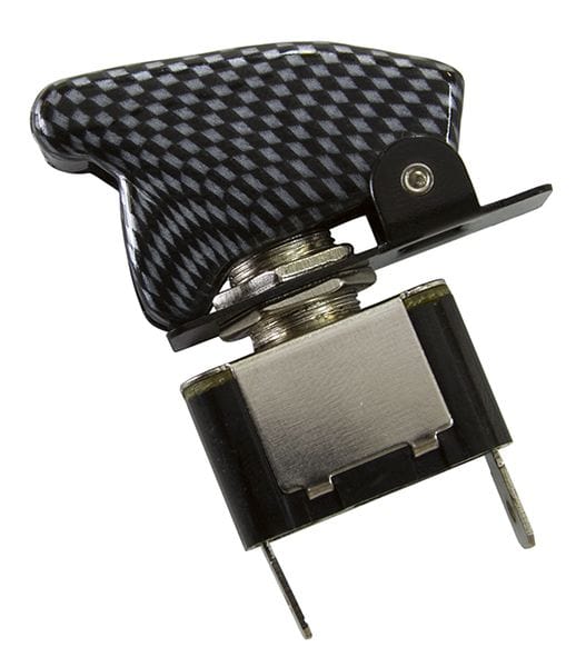 Aeroflow Performance 12v 20A Aeroflow Carbon Fibre Covered Rocket / Missile Switch AF49-5002 SR