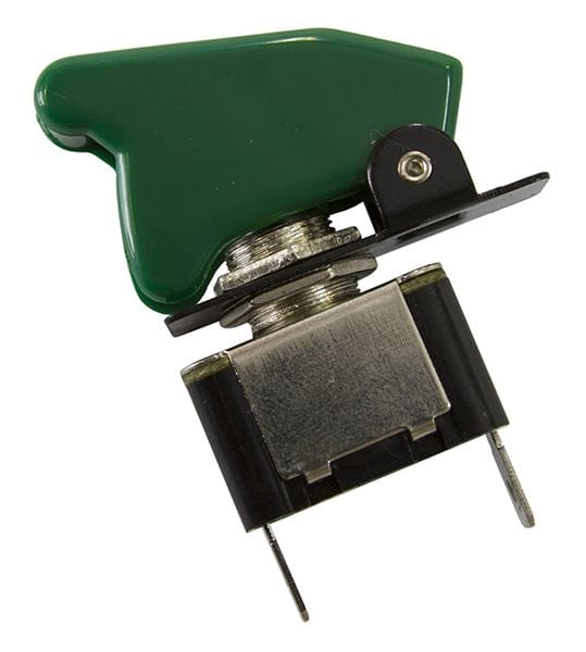 Aeroflow Performance 12v 20A Aeroflow Green Covered Rocket / Missile Switch AF49-5005 SR