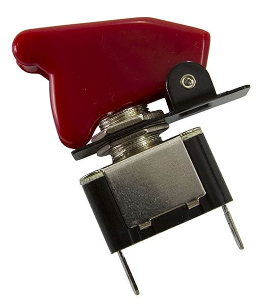 Aeroflow Performance 12v 20A Aeroflow Red Covered Rocket / Missile Switch AF49-5000 SR