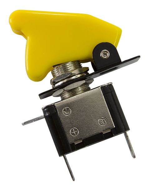 Aeroflow Performance 12v 20A Aeroflow Yellow Covered LED Rocket / Missile Switch AF49-5040 SR