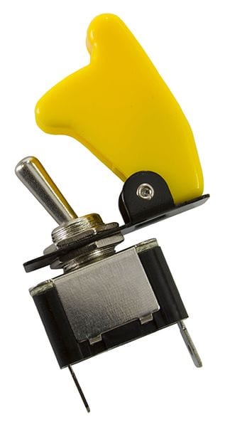 Aeroflow Performance 12v 20A Aeroflow Yellow Covered Rocket / Missile Switch AF49-5004 SR