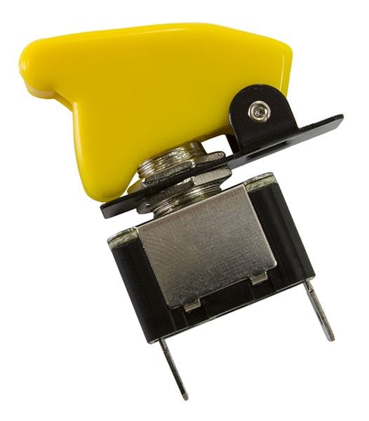 Aeroflow Performance 12v 20A Aeroflow Yellow Covered Rocket / Missile Switch AF49-5004 SR