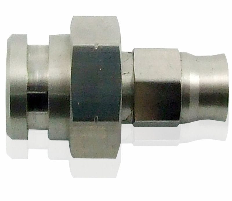 Aeroflow Performance 17mm Hex with Retainer Clip Recess. 3/8"-24 Aeroflow Stainless Steel 19mm Female Inverted Flare to -3AN Hose End AF230-03 SR