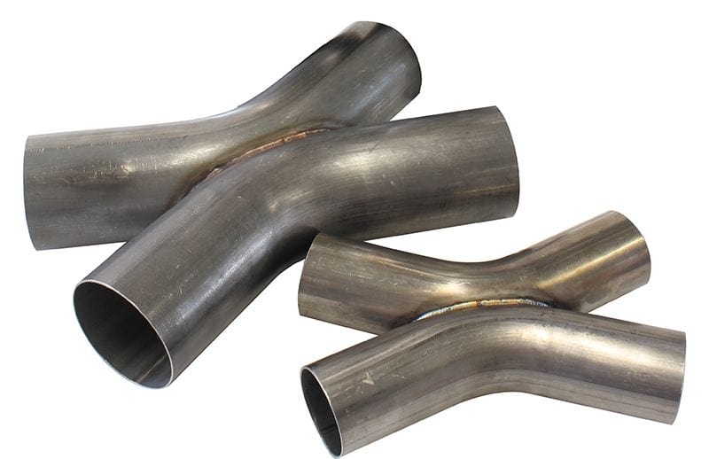 Aeroflow Performance 3-1/2" O.D, 45° Aeroflow Stainless Steel Exhaust X-Pipe AF9508-3500 SR
