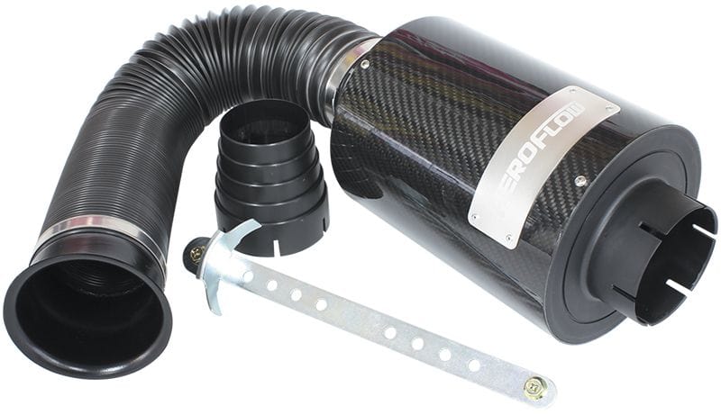Aeroflow Performance 3" (73 mm) Clamp On, 6" (152 mm) L x 5.9" (150 mm) W Aeroflow 6" Closed Air Intake System AF2341-3000 SR