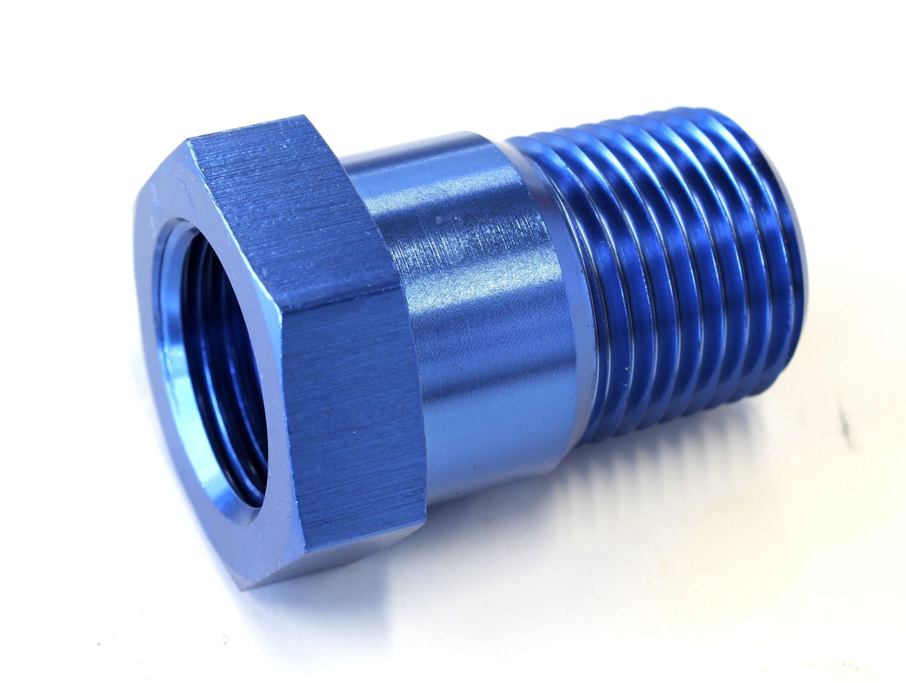 Aeroflow Performance 3/8" NPT to 5/8"-18 UNF, Blue Aeroflow Temperature Probe Adapter AF660-06 SR