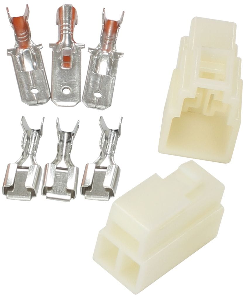 Aeroflow Performance 3 Pin Connector, Each Aeroflow Electrical Wire Connector AF49-9553 SR