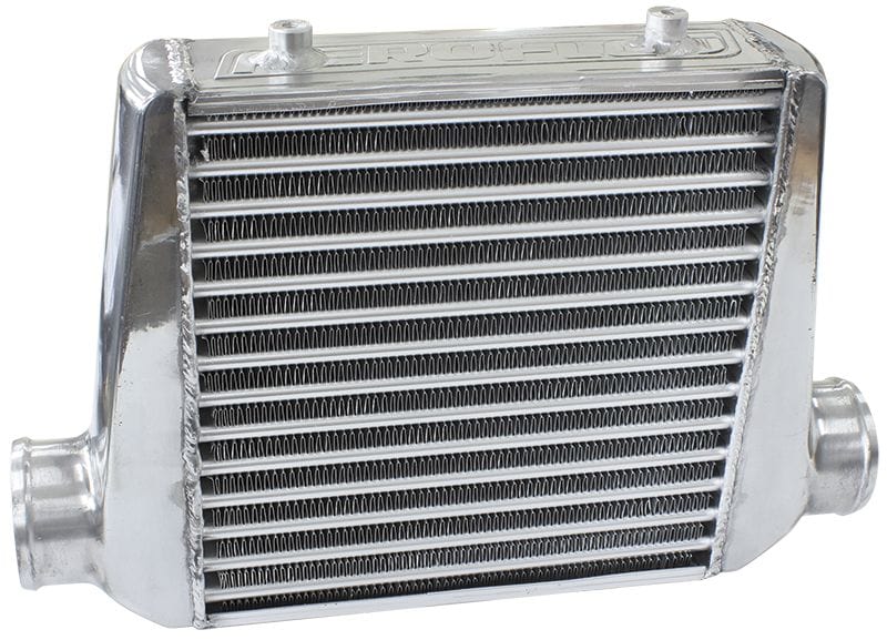 Aeroflow Performance 3" Slip On Inlet and Outlet with 2 M8x1.25mm Mounting Bosses Aeroflow 280x300x76mm Street Series Aluminium Intercooler, Polished Finish AF90-1002 SR