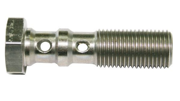 Aeroflow Performance 38mm Length Aeroflow Stainless Steel Double Banjo Bolt M10 x 1.50mm AF308-03L SR