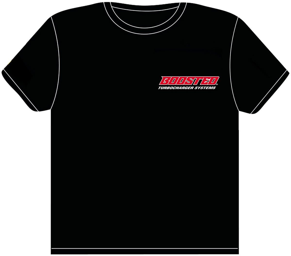Aeroflow Performance 4 Cylinder Turbo and Manifold Design Aeroflow Aeroflow Boosted Black X-Large T-Shirt AFBOOSTED-XL SR