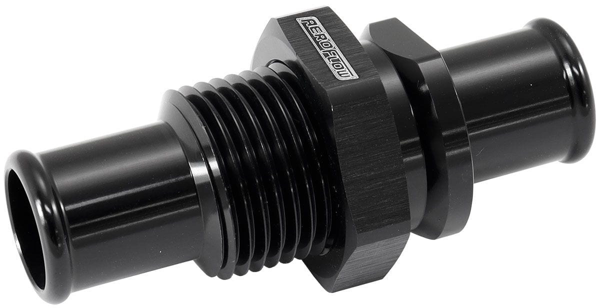Aeroflow Performance 5/8" Barb Bulkhead Insert Aeroflow 5/8" Barb Bulkhead Insert AF88-2015BLK SR