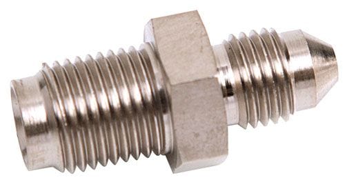 Aeroflow Performance 7/16"-24 SAE. Suit Garrett GT Style Turbo Aeroflow Oil Feed Male Inverted Flare Fitting AF341-03 SR