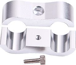 Aeroflow Performance 7/16" I.D., Silver Finish Aeroflow Billet Aluminium Dual Hose Separators AF156-07S SR