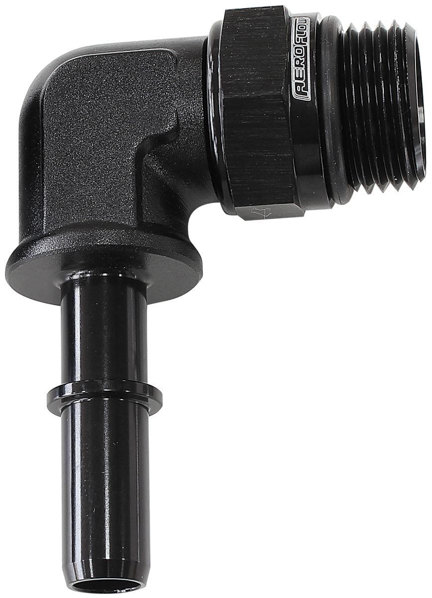 Aeroflow Performance 7.93mm (5/16) to -8 ORB Aeroflow Push-On EFI Fuel Fittings - Black AF812-08-05BLK SR