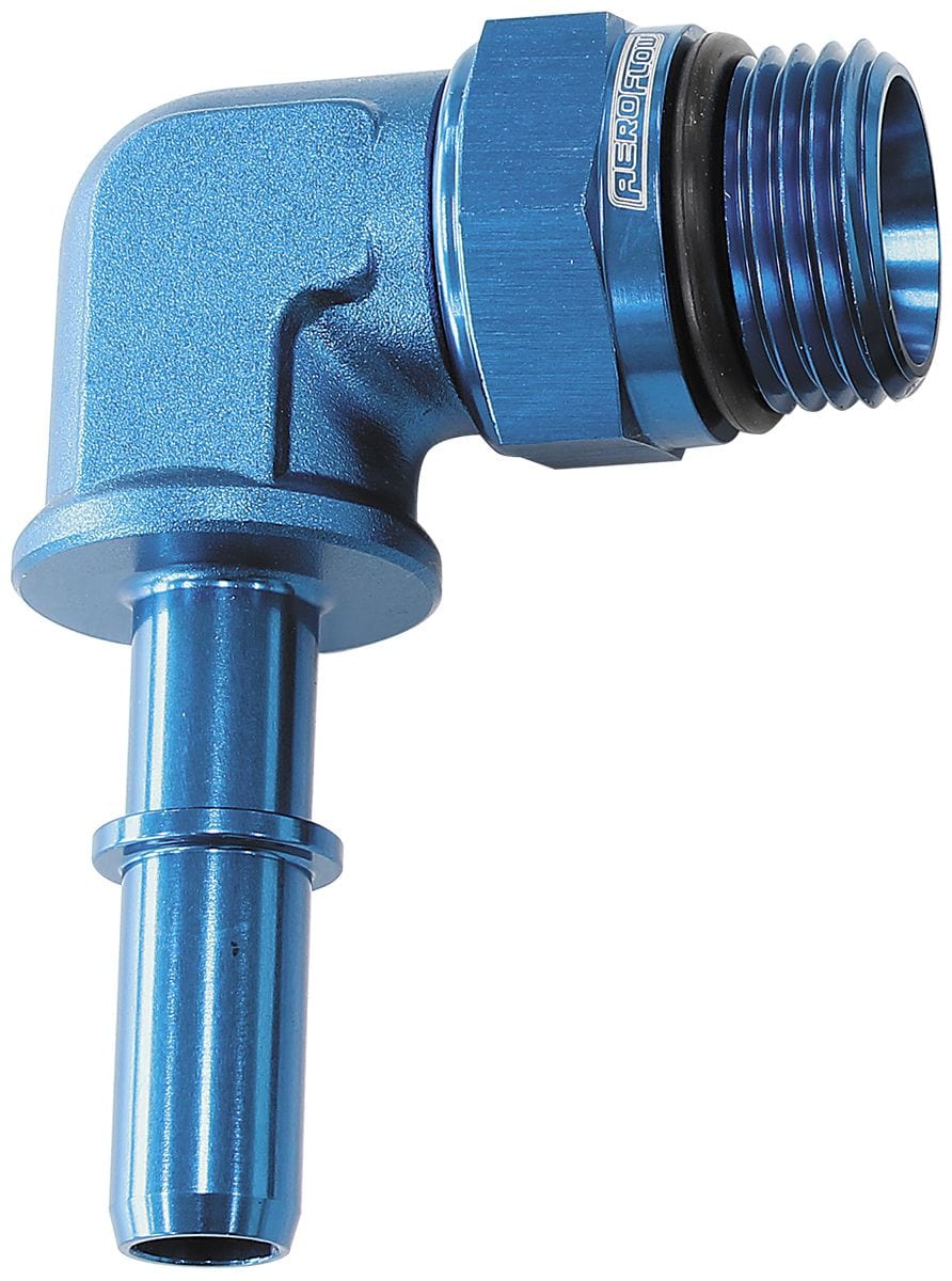 Aeroflow Performance 7.93mm (5/16) to -8 ORB Aeroflow Push-On EFI Fuel Fittings - Blue AF812-08-05 SR