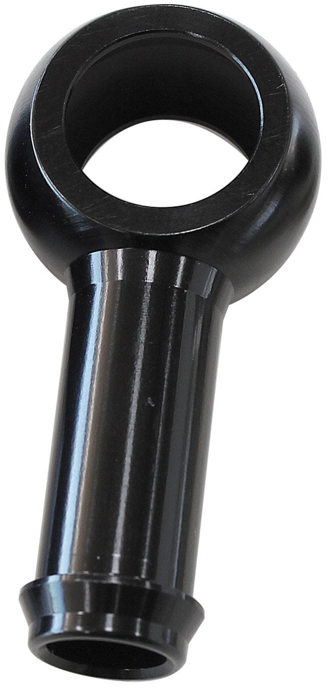 Aeroflow Performance 8mm (5/16") Barb, Use 12mm or 7/16" Banjo Bolt to Suit Aeroflow Alloy Barb Banjo - Black AF807-05BLK SR
