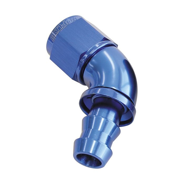 Aeroflow Performance Aeroflow 510 Series Full Flow Tight Radius Push Lock 60° Hose End AF518 suits 400 & 500 Series Hose SR