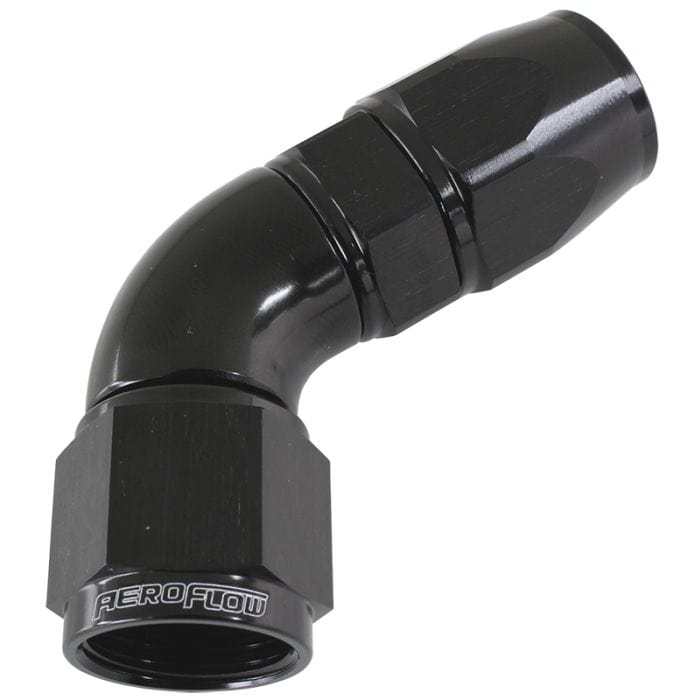 Aeroflow Performance Aeroflow 570 Series PTFE 60° Hose End. AF578 Suits 200 & 250 Series Hose SR
