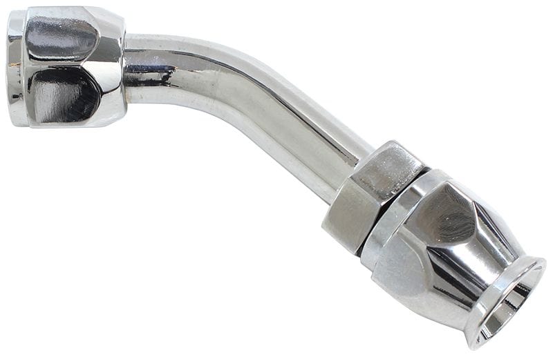 Aeroflow Performance Aeroflow A/C 45° Fitting #8 (without Charge Port) AFFCE-0845 SR