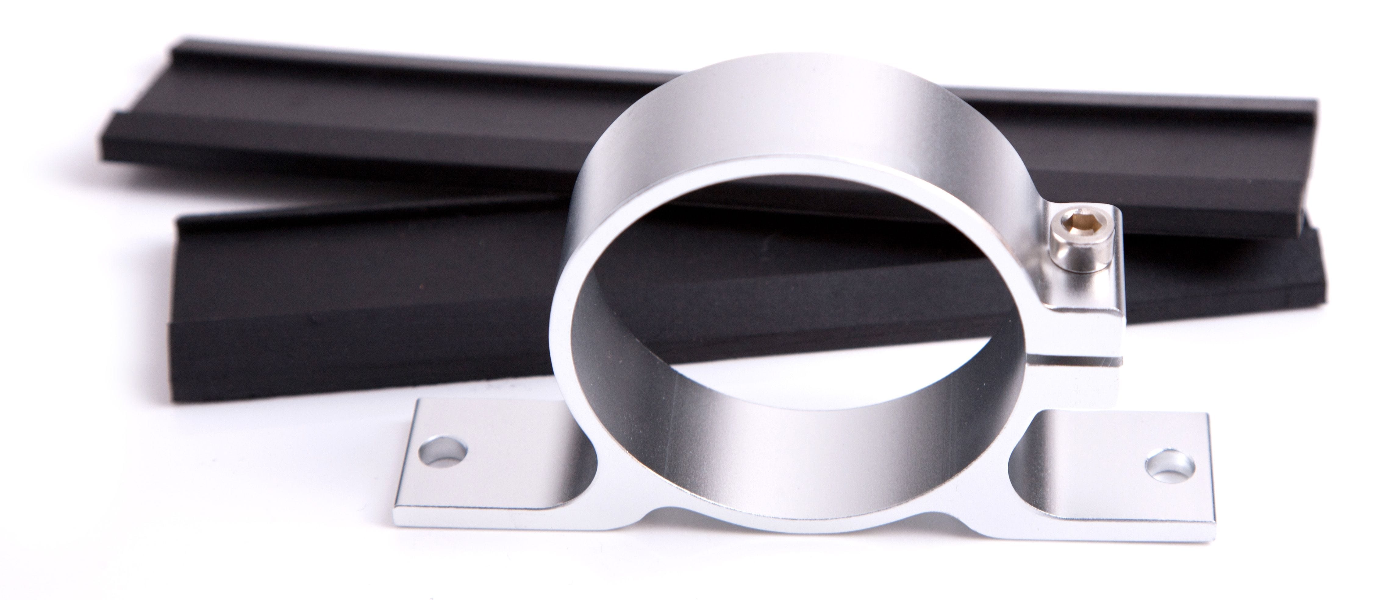 Aeroflow Performance Aeroflow Bosch Single Fuel Pump Bracket (Silver) AF64-2000S SR