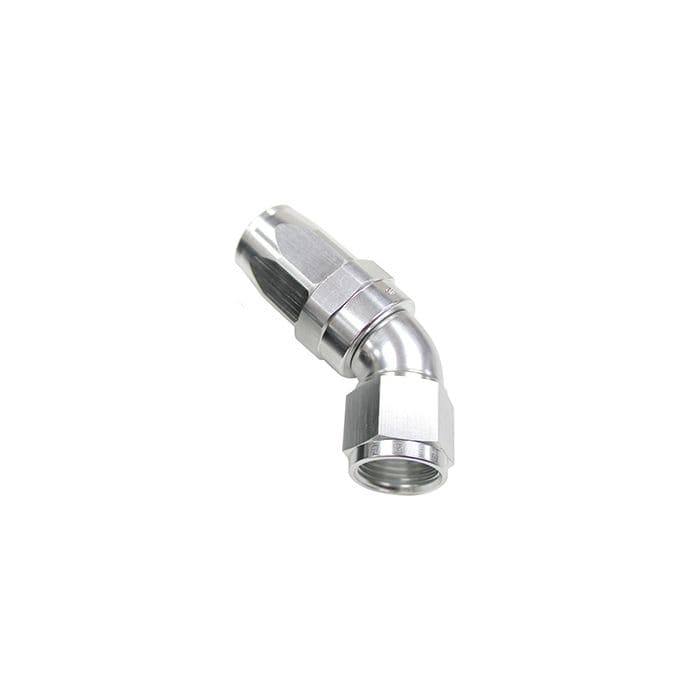 Aeroflow Performance Aeroflow Fittings 150 Series Taper One-Piece Full Flow Swivel 45° Hose End AF152 SR