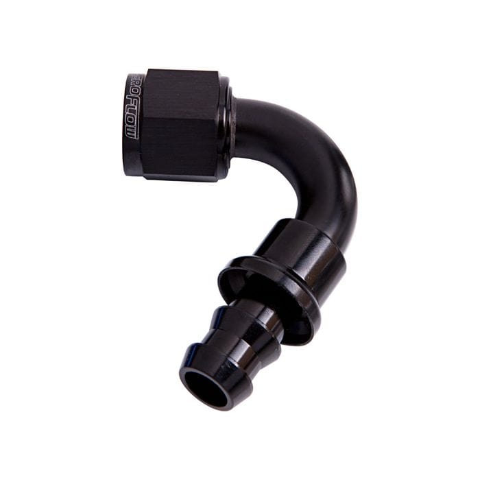 Aeroflow Performance Aeroflow Fittings 400 Series Push Lock 120° Hose End AF404 SR