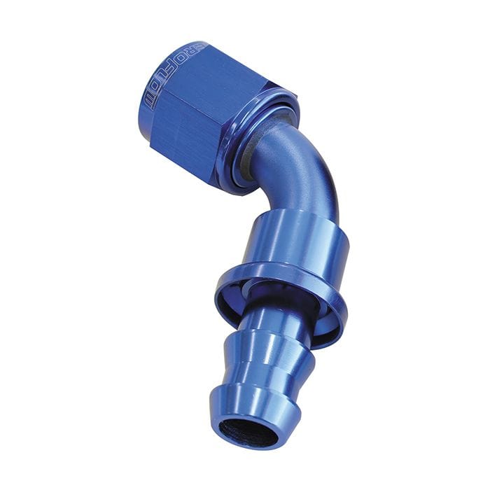 Aeroflow Performance Aeroflow Fittings 400 Series Push Lock 60° Hose End AF418 SR