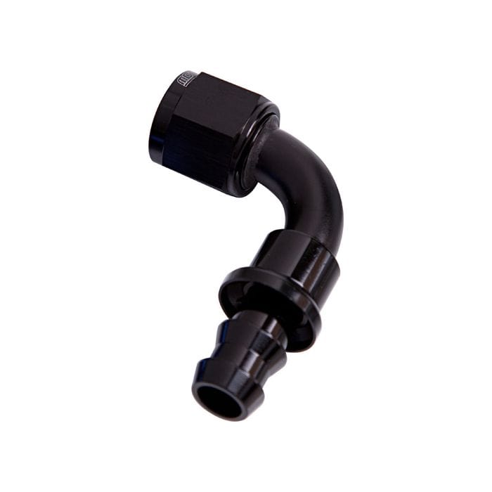 Aeroflow Performance Aeroflow Fittings 400 Series Push Lock 90° Hose End AF403 SR
