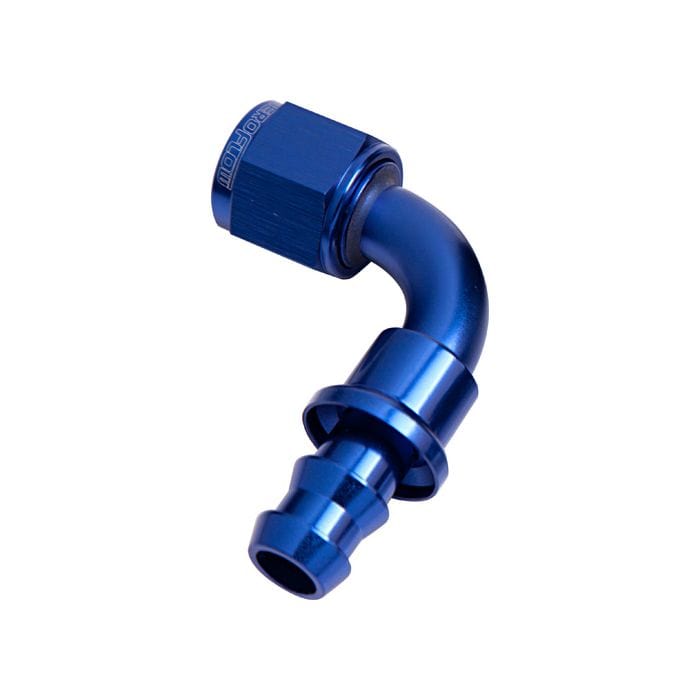 Aeroflow Performance Aeroflow Fittings 400 Series Push Lock 90° Hose End AF403 SR