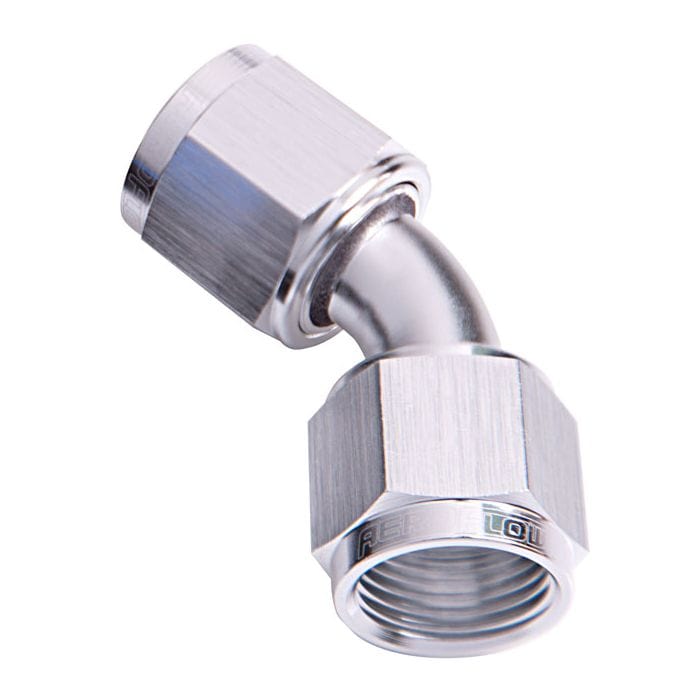 Aeroflow Performance Aeroflow Fittings 45° Female Swivel Coupler AF132 SR
