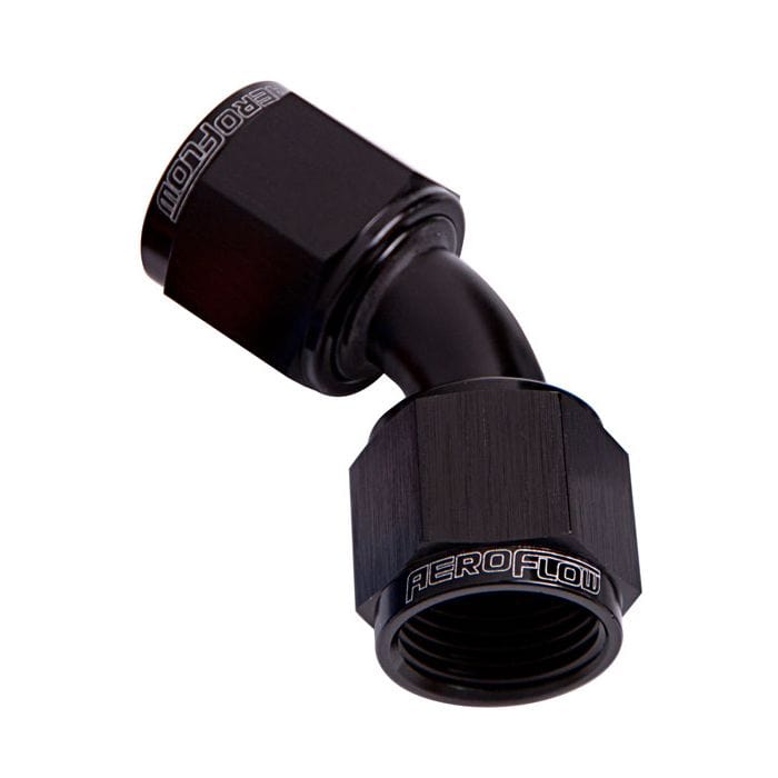 Aeroflow Performance Aeroflow Fittings 45° Female Swivel Coupler AF132 SR