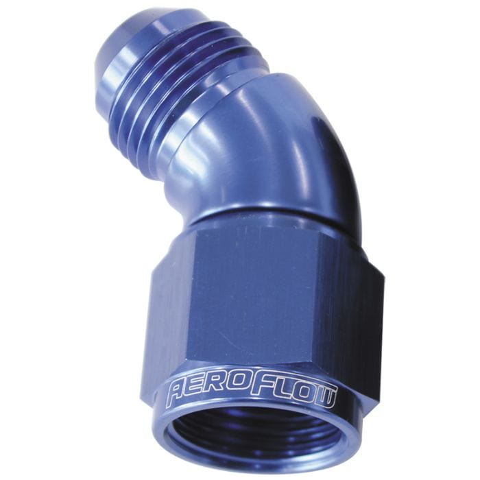 Aeroflow Performance Aeroflow Fittings 45° Full Flow Female/Male Flare Swivel AF542 SR