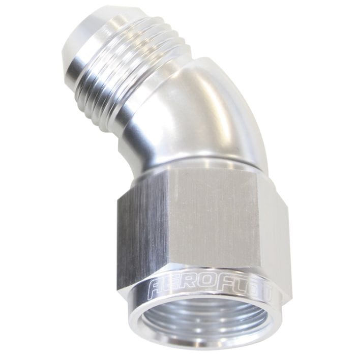 Aeroflow Performance Aeroflow Fittings 45° Full Flow Female/Male Flare Swivel AF542 SR
