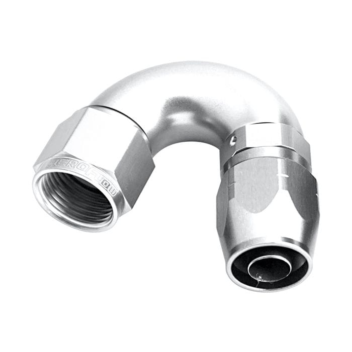 Aeroflow Performance Aeroflow Fittings 550 Series Cutter One-Piece Full Flow Swivel 150° Hose End AF555 SR