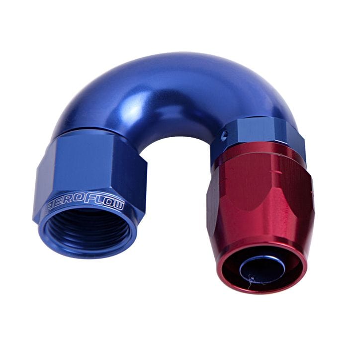 Aeroflow Performance Aeroflow Fittings 550 Series Cutter One-Piece Full Flow Swivel 180° Hose End AF556 SR