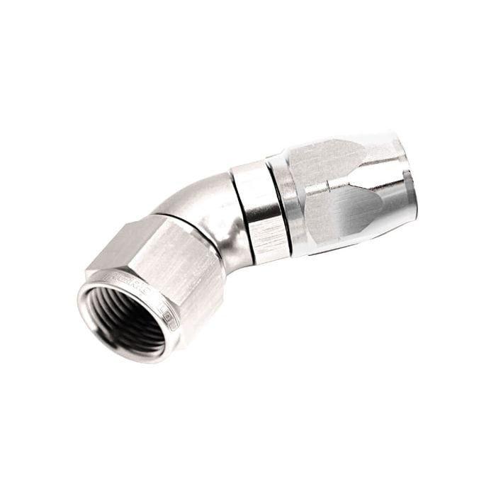Aeroflow Performance Aeroflow Fittings 550 Series Cutter One-Piece Full Flow Swivel 45° Hose End AF552 SR