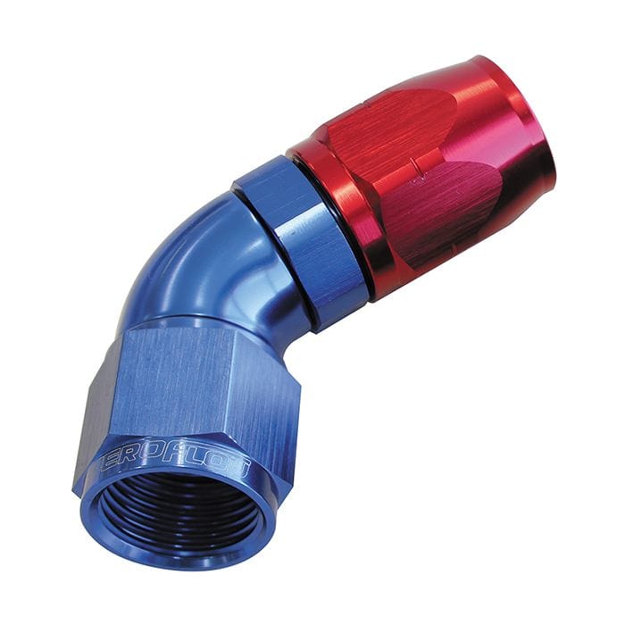 Aeroflow Performance Aeroflow Fittings 550 Series Cutter One-Piece Full Flow Swivel 60° Hose End AF558 SR