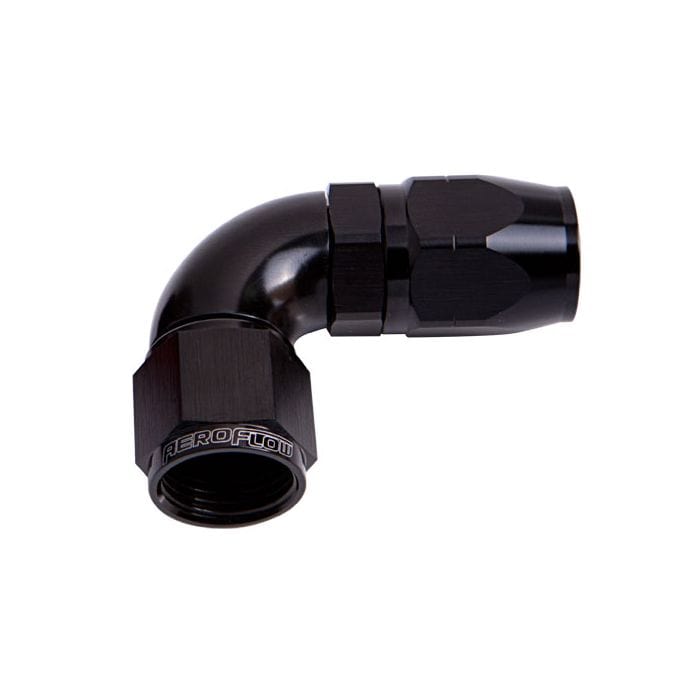 Aeroflow Performance Aeroflow Fittings 550 Series Cutter One-Piece Full Flow Swivel 90° Hose End AF553 SR