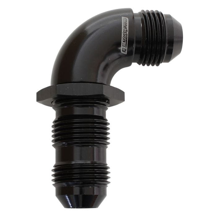 Aeroflow Performance Aeroflow Fittings 90° Full Flow AN Bulkhead - AF533 SR