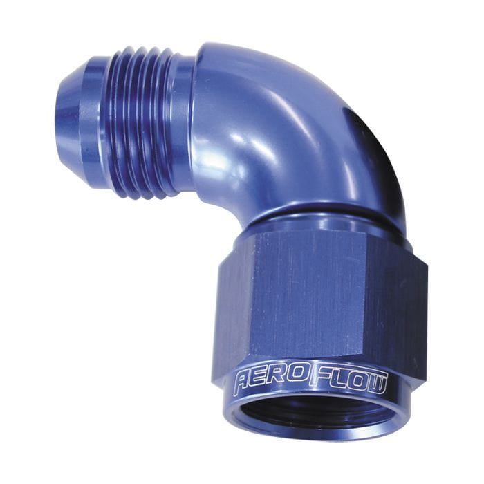 Aeroflow Performance Aeroflow Fittings 90° Full Flow Female/Male Flare Swivel AF543 SR