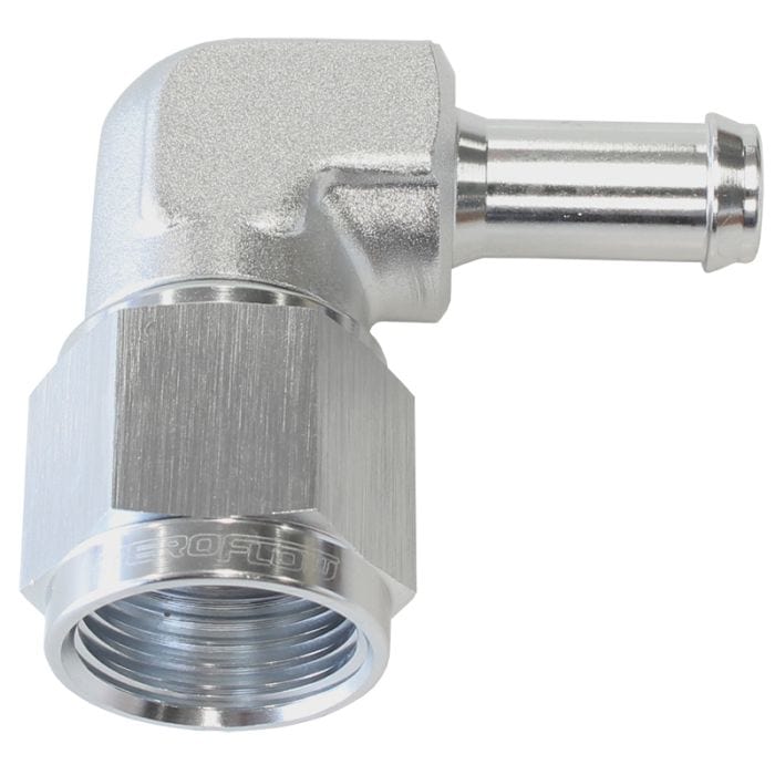 Aeroflow Performance Aeroflow Fittings 90° Hose Barb AF413 - Multiple Sizes SR