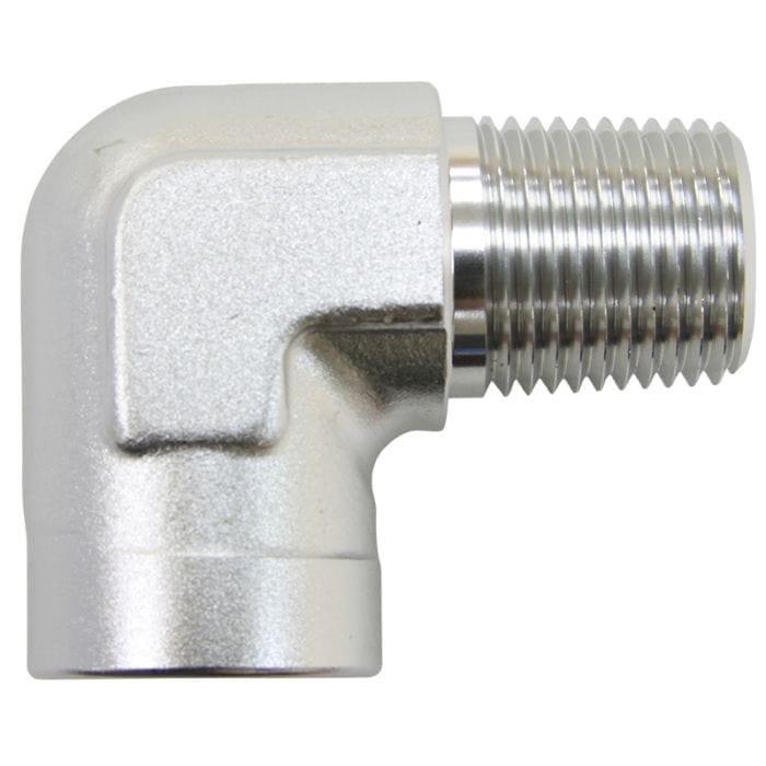 Aeroflow Performance Aeroflow Fittings 90° NPT Female to Male NPT Fitting AF914 SR
