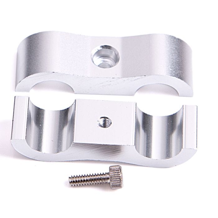 Aeroflow Performance Aeroflow Fittings Billet Aluminium Dual Hose Separators AF156 SR