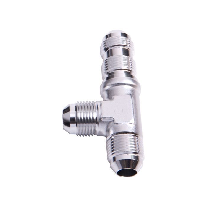 Aeroflow Performance Aeroflow Fittings Bulkhead AN Tee On The Run AF804 Bulkhead Nuts Sold Separately SR