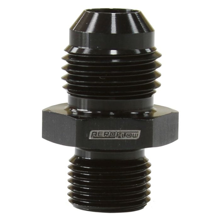 Aeroflow Performance Aeroflow Fittings Metric to Male Flare Adapter M12 x 1.0mm AF738 SR